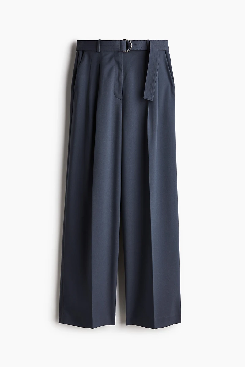 Pantalon large avec ceinture