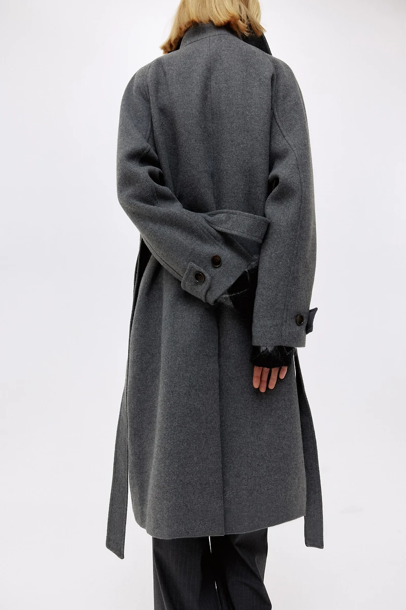 Tie-Belt Coat