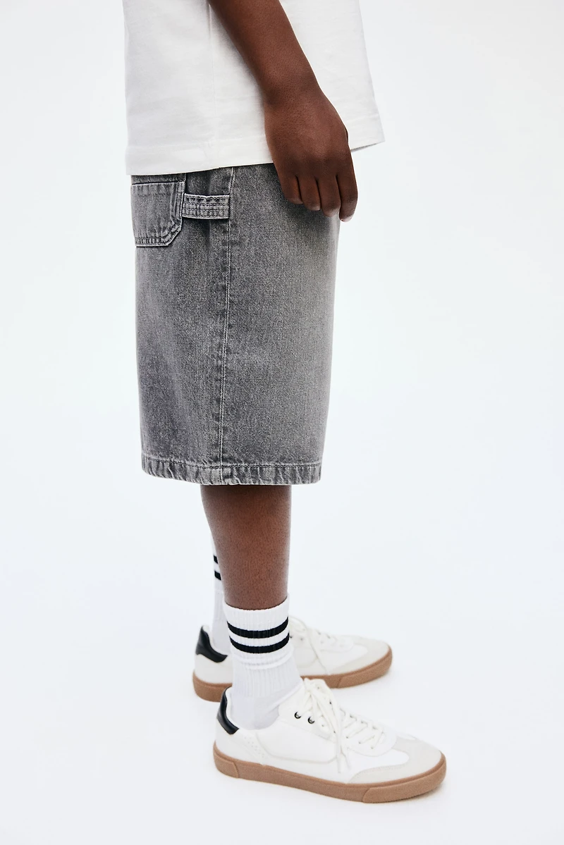 Short menuisier en denim