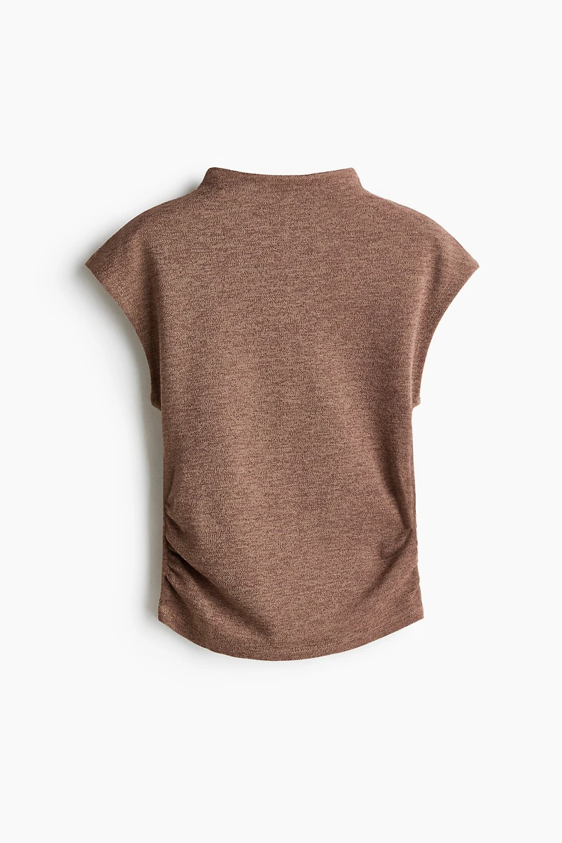 Mock Turtleneck Jersey Top