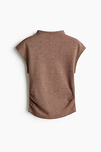 Mock Turtleneck Jersey Top