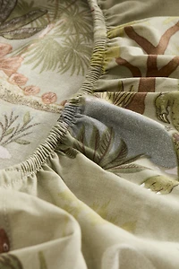 Patterned Cotton Fitted Sheet