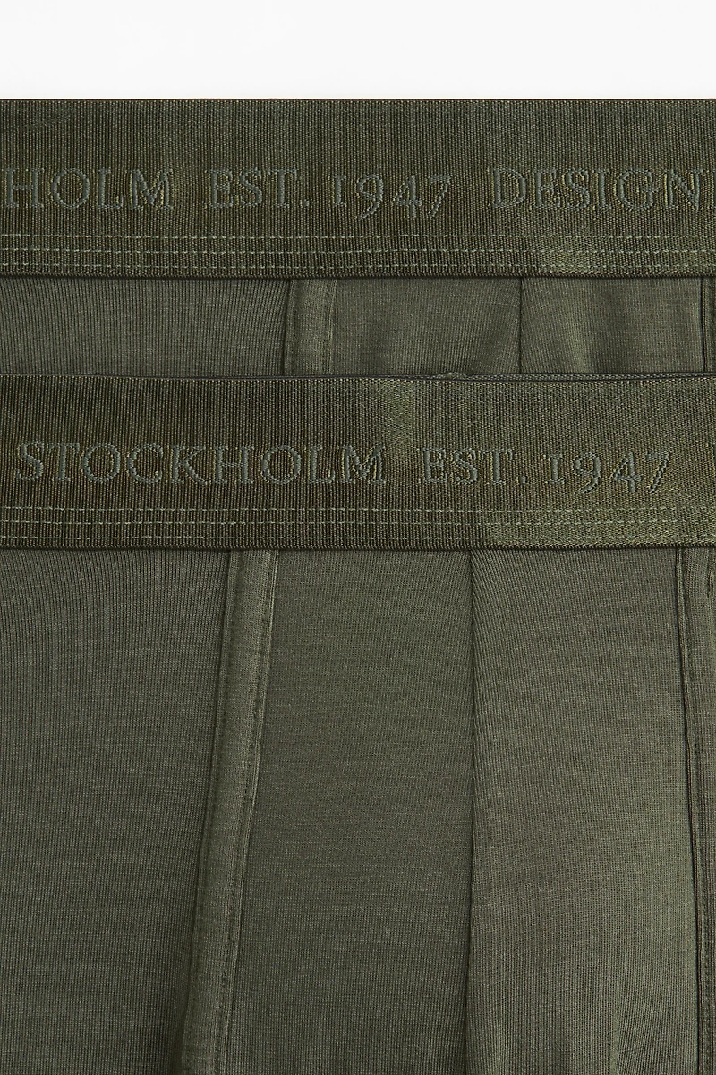 2-Pack Mid-Length Boxer Briefs with Lycra®