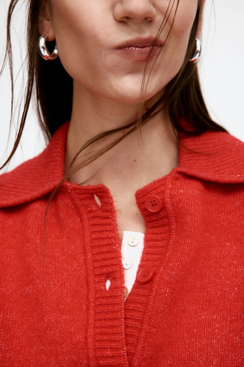 Short-Sleeved Cardigan