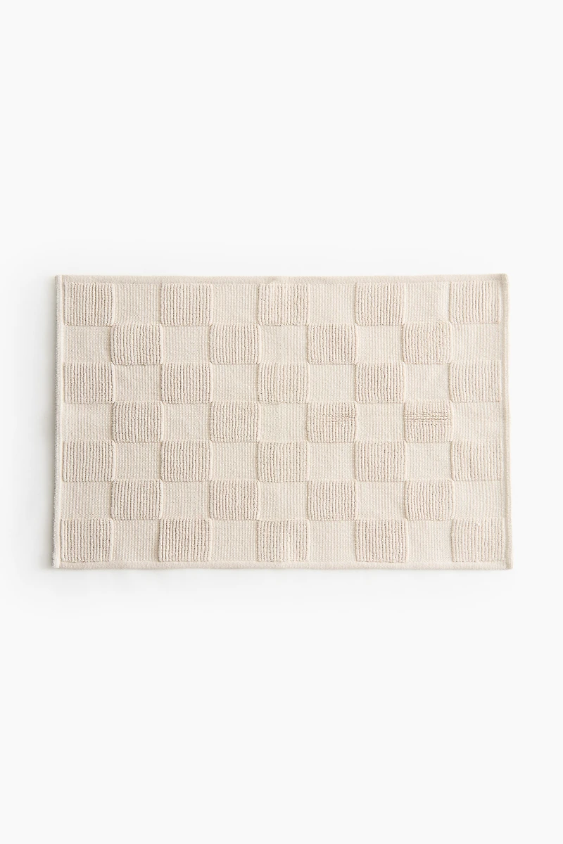 Checked Bath Mat