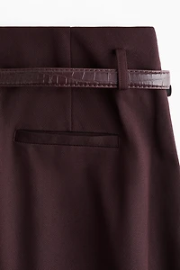Pantalon en sergé avec ceinture