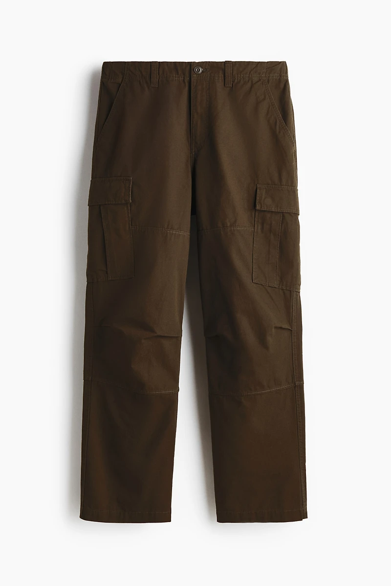 Relaxed-Fit Cotton Cargo Pants