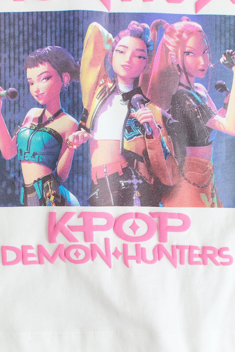 T-shirt en coton avec motif imprimé