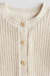 Patent-Knit Cardigan
