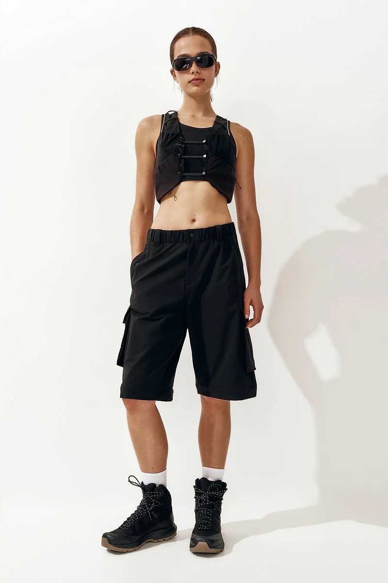 Barrel-Leg Convertible Pants