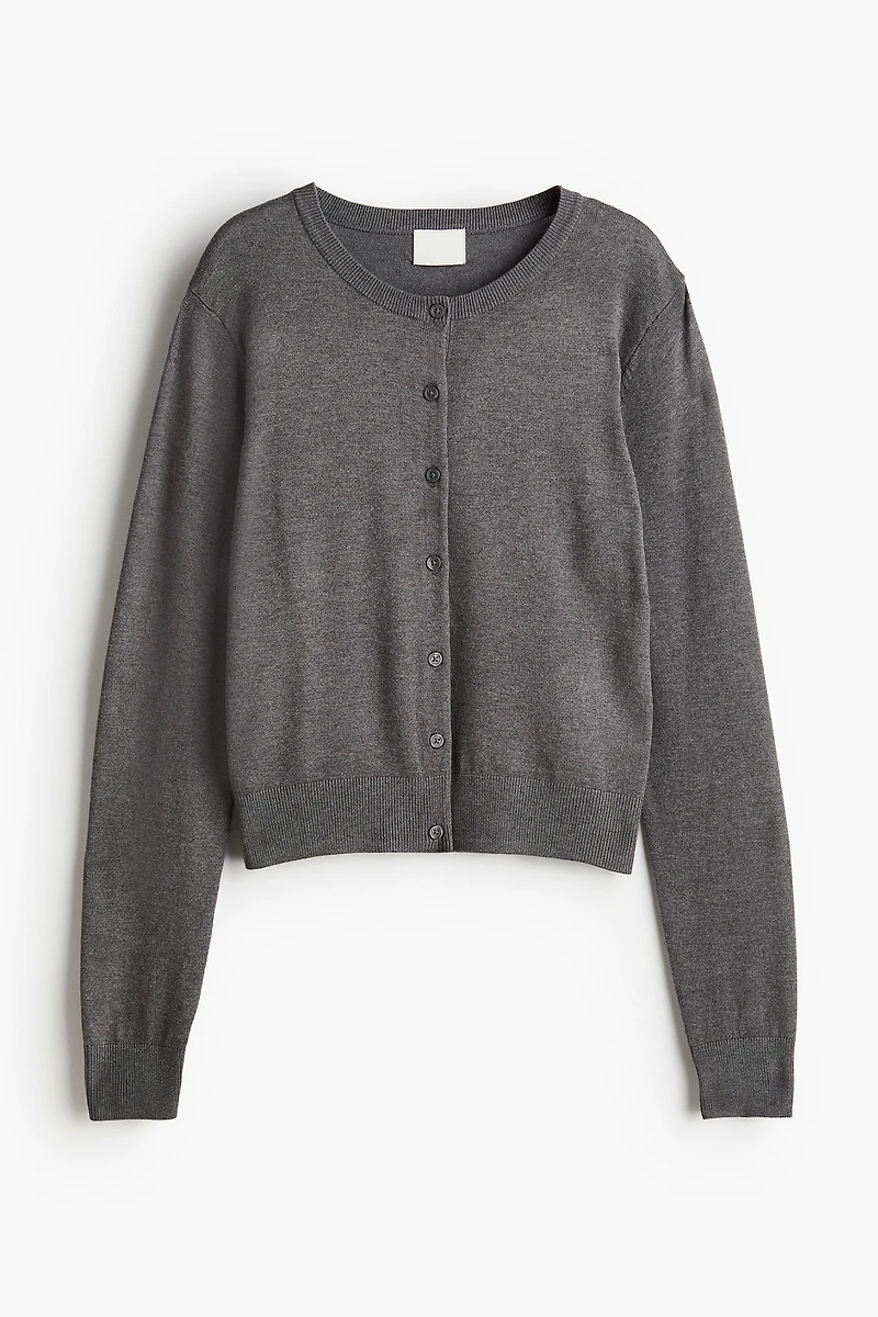 Fine-Knit Cardigan