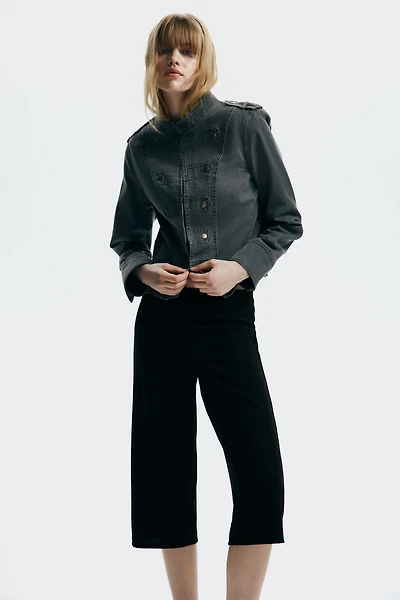Pantalon Capri en crêpe de jersey