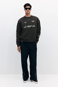 Oversized Printed Sweatshirt