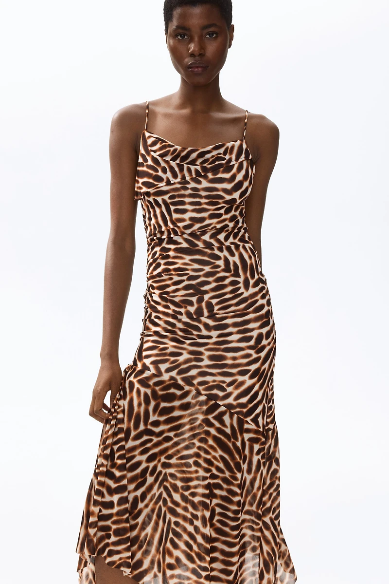 Asymmetric Strappy Dress