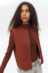 Jersey Top with Drawstrings