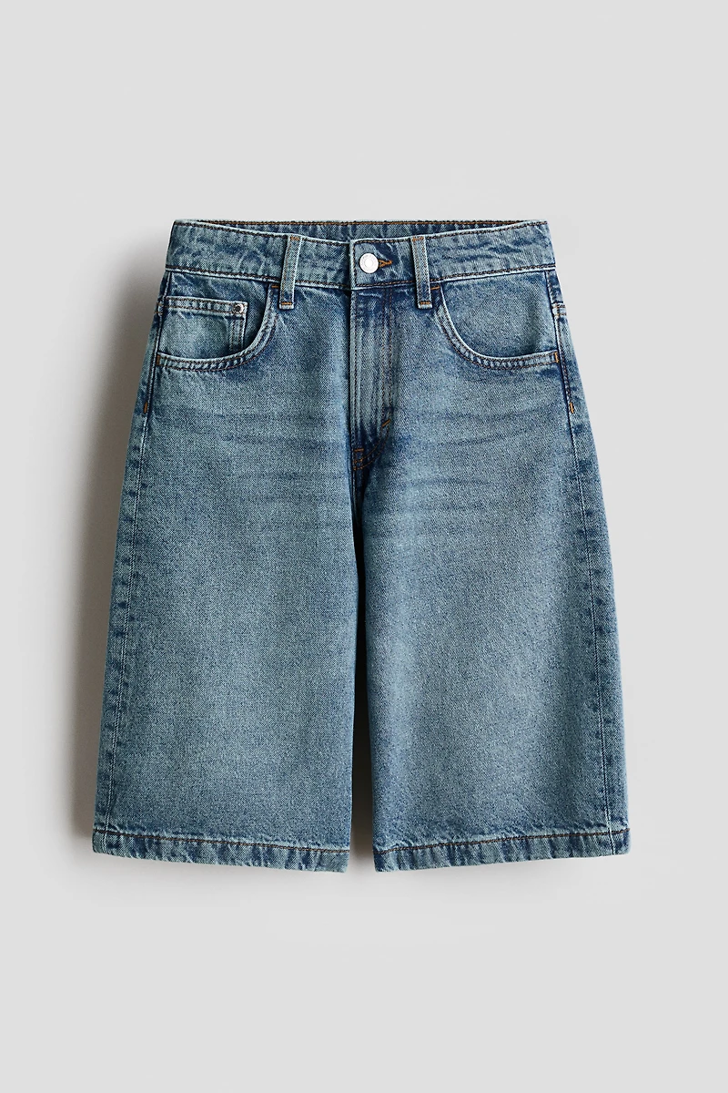 Baggy-Fit Denim Shorts