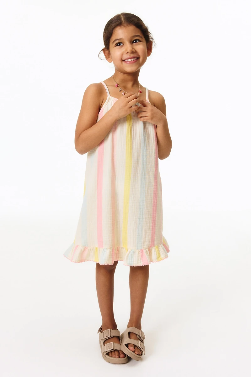 Flounced Strappy Dress
