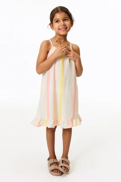 Flounced Strappy Dress