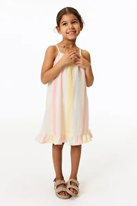 Flounced Strappy Dress
