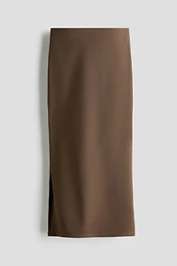 Cooling Slim Fit Ribbed midi skirt