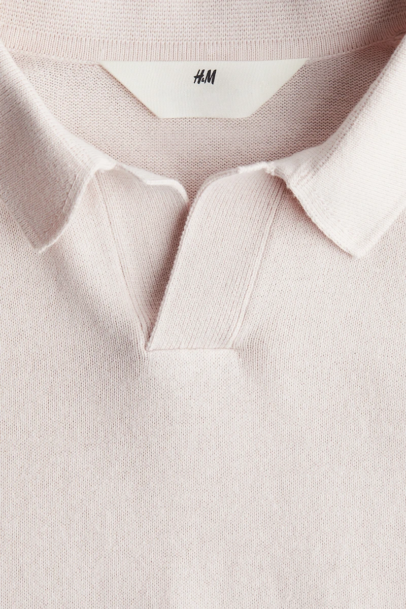 Fine-knit Polo Shirt