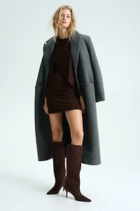 Cape-Detail Mini Dress