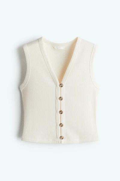 Rib-Knit Vest