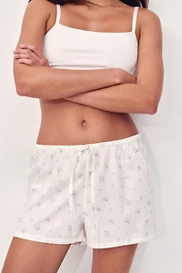 2-pack Cotton Poplin Pajama Shorts
