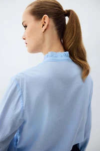 Ruffle-Collar Blouse