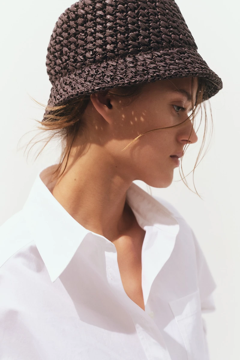 Straw Bucket Hat