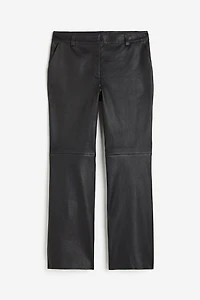 Pantalon évasé en cuir