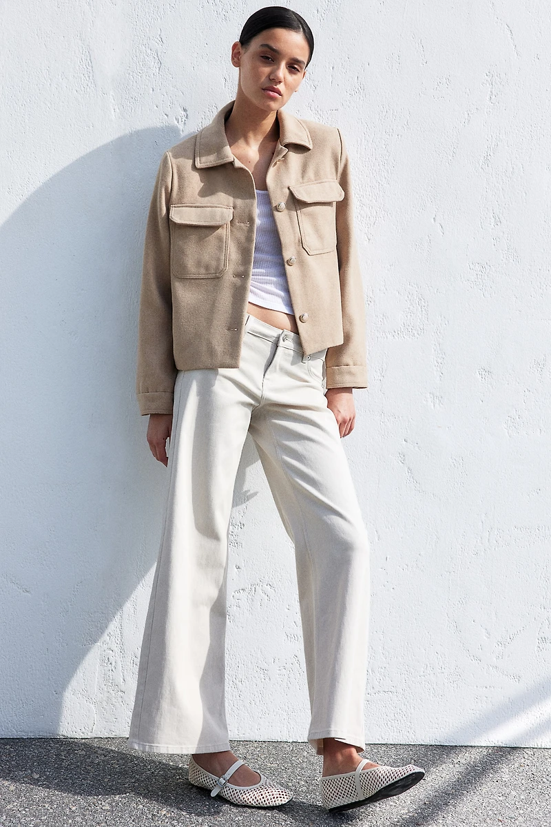 Veste à la finition brossée