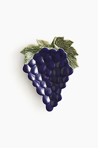 Assiette de service figurative en grès cérame