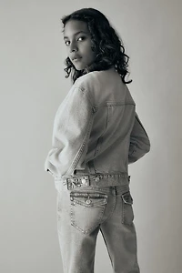 Bootcut Leg Low Jeans