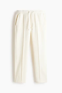 Regular-Fit Interlock Crease-Front Joggers