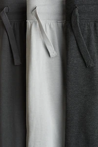 Lot de 3 pantalons jogging en jersey coton