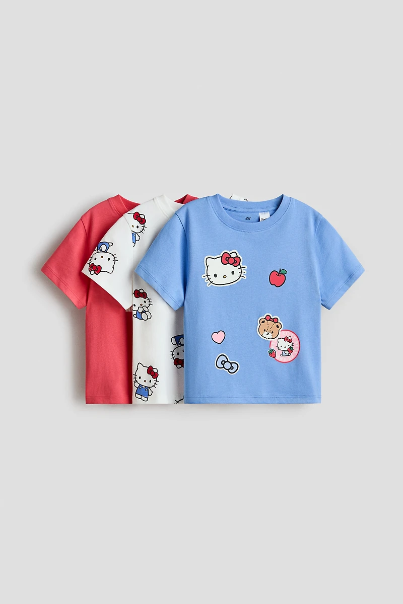 3-pack Printed Jersey Tops