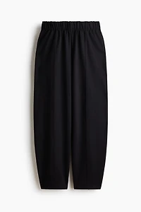 Barrel-Leg Ponte Pants