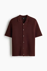 Chemise classique en tricot ajouré