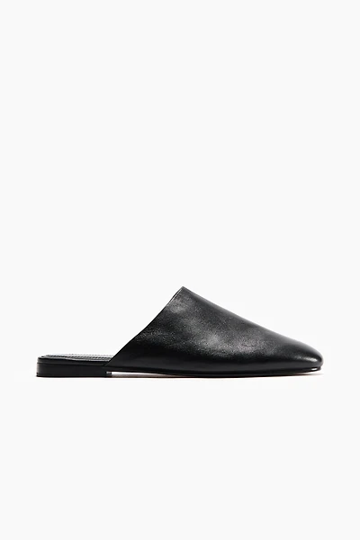 Mules en cuir