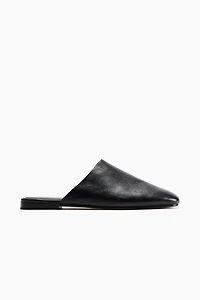 Mules en cuir