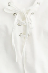 Laced-Detail Top
