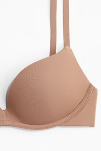 Soft-Cup Microfiber Push-Up Bra