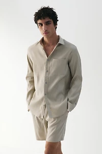 Relaxed-Fit Linen-Blend Shorts