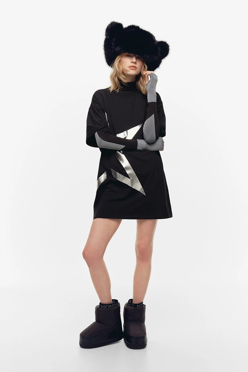 T-Shirt with Printed Motif