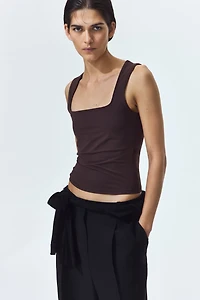 Square-Neck Tank Top