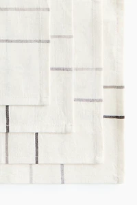 4-Pack Patterned Linen-Blend Napkins