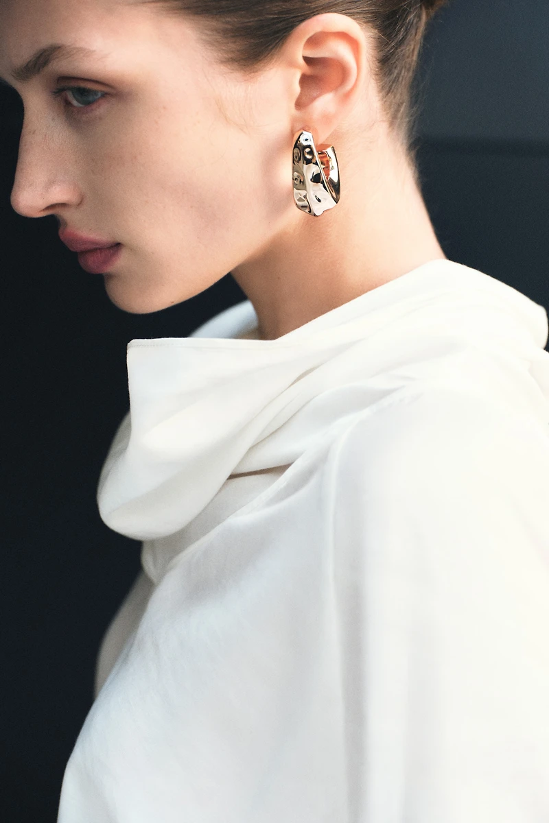 Blouse with Scarf Collar