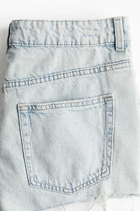 Low-Rise Denim Shorts