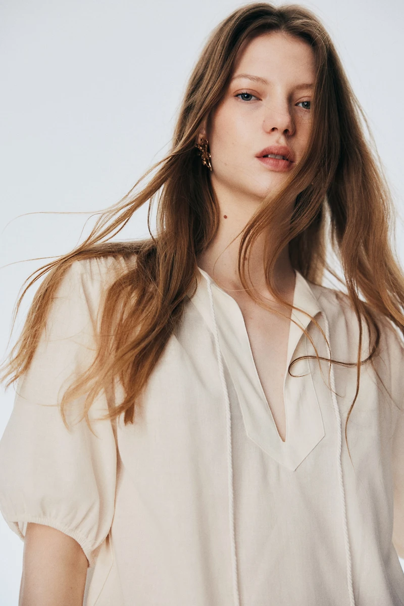 Robe avec bas évasé